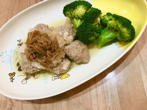 卵、乳不使用。簡単、汚れない。和風豆腐ハンバーグ。